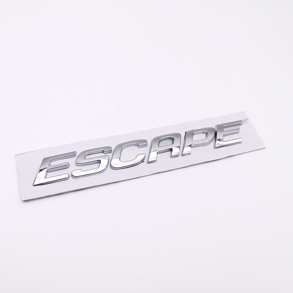 1 件 ABS 鍍鉻 ESCAPE 標誌汽車後備箱蓋標誌徽章貼紙貼花替換福特 ESCAPE
