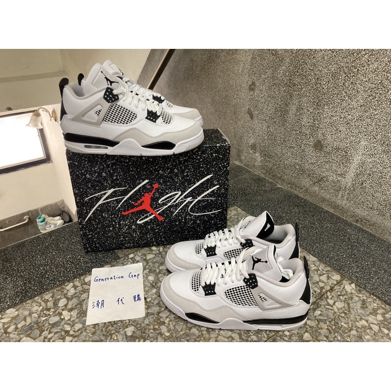 Nike Air Jordan 4 Retro Black White DH6927111 黑白灰 全新台灣公司貨