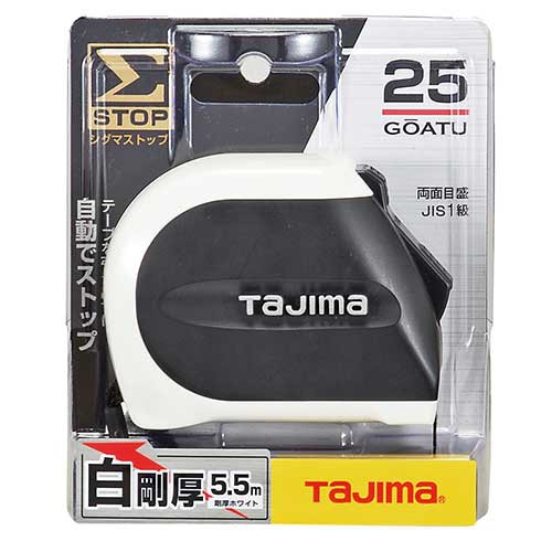 【樂活工具】TAJIMA 田島 25MM 全公分捲尺台尺/公分 白鋼厚 5.5米【SS2555】KDS捲尺扣適用