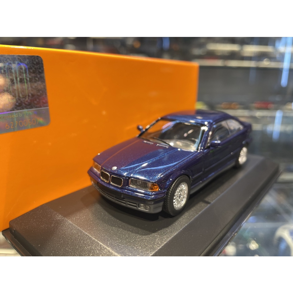 吉華科技@ 1/43 Minichamps BMW 3-Series Coupe (E36) 1992 金屬藍