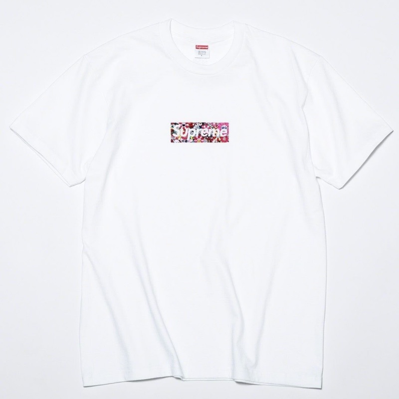 Supreme 2020 s/s Relief Box Logo Tee 村上隆 小花 M