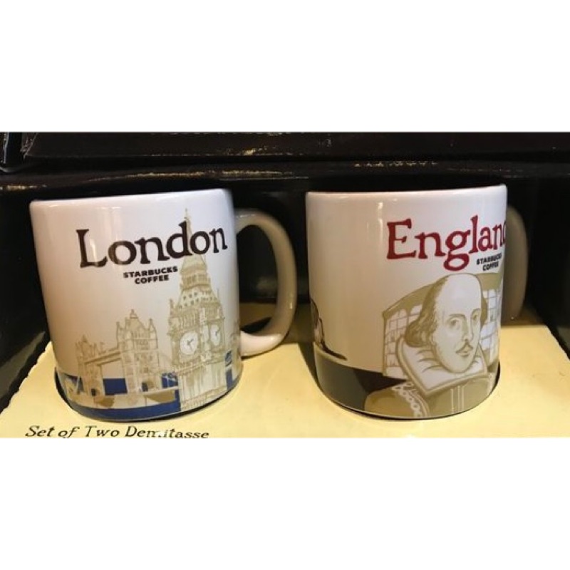 🇬🇧2018英國代購✈️  倫敦 英格蘭 星巴克城市杯 隨行杯 3oz 小杯 對杯 London