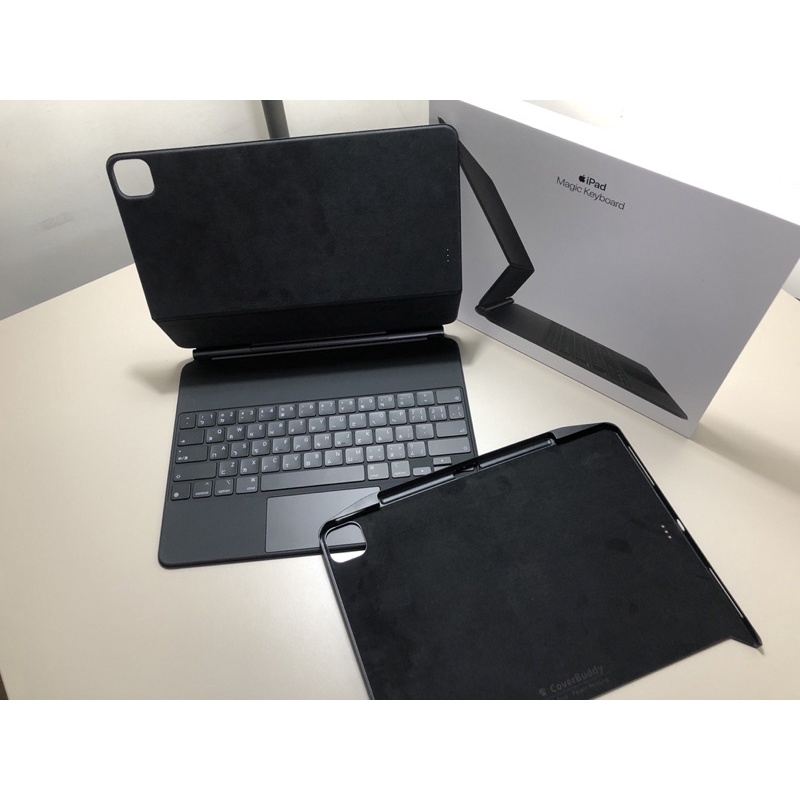【二手極新】Apple iPad Pro 2022 5th 12.9 原廠巧控鍵盤 黑 注音 盒裝 贈專用殼 免運