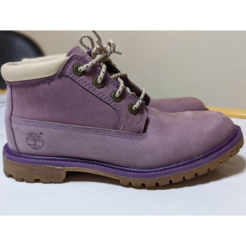 Timberland紫色經典短靴37 近全新