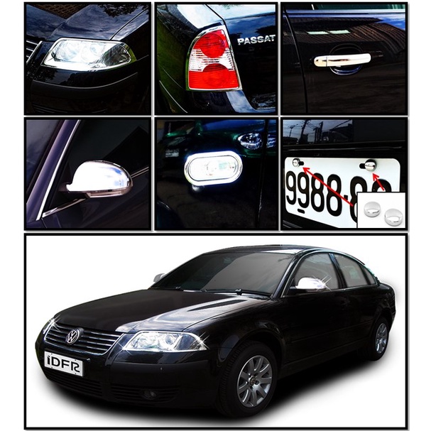 圓夢工廠 VW 福斯 Passat 2001~2005 B5.5 改裝 鍍鉻 前燈框 後燈框 車門把手蓋 後視鏡蓋 配件