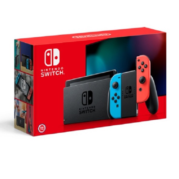 Nintendo Switch 任天堂 電光藍&amp;紅 Joy-Con 主機  續航力加強版。台灣公司貨。全新未拆