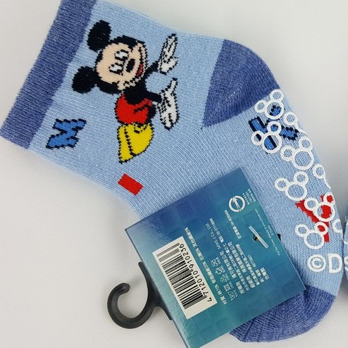Disney米奇止滑寶寶棉襪-DS263-1   0-12M寶寶適用襪 保證原廠
