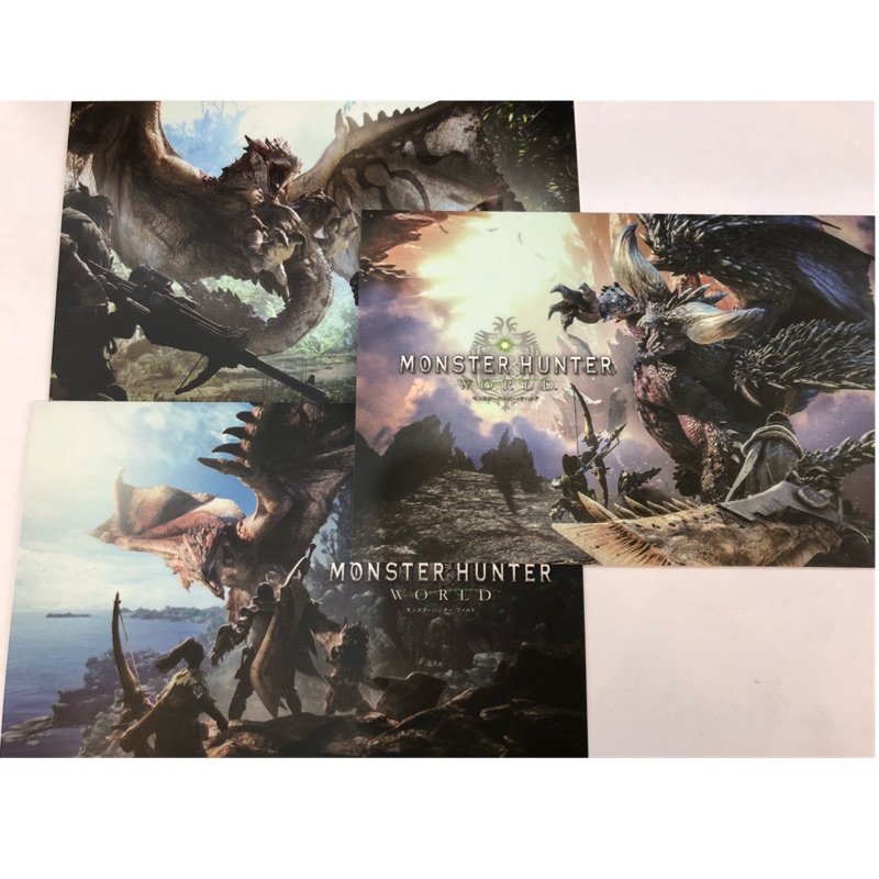 PS4魔物獵人世界 明信片