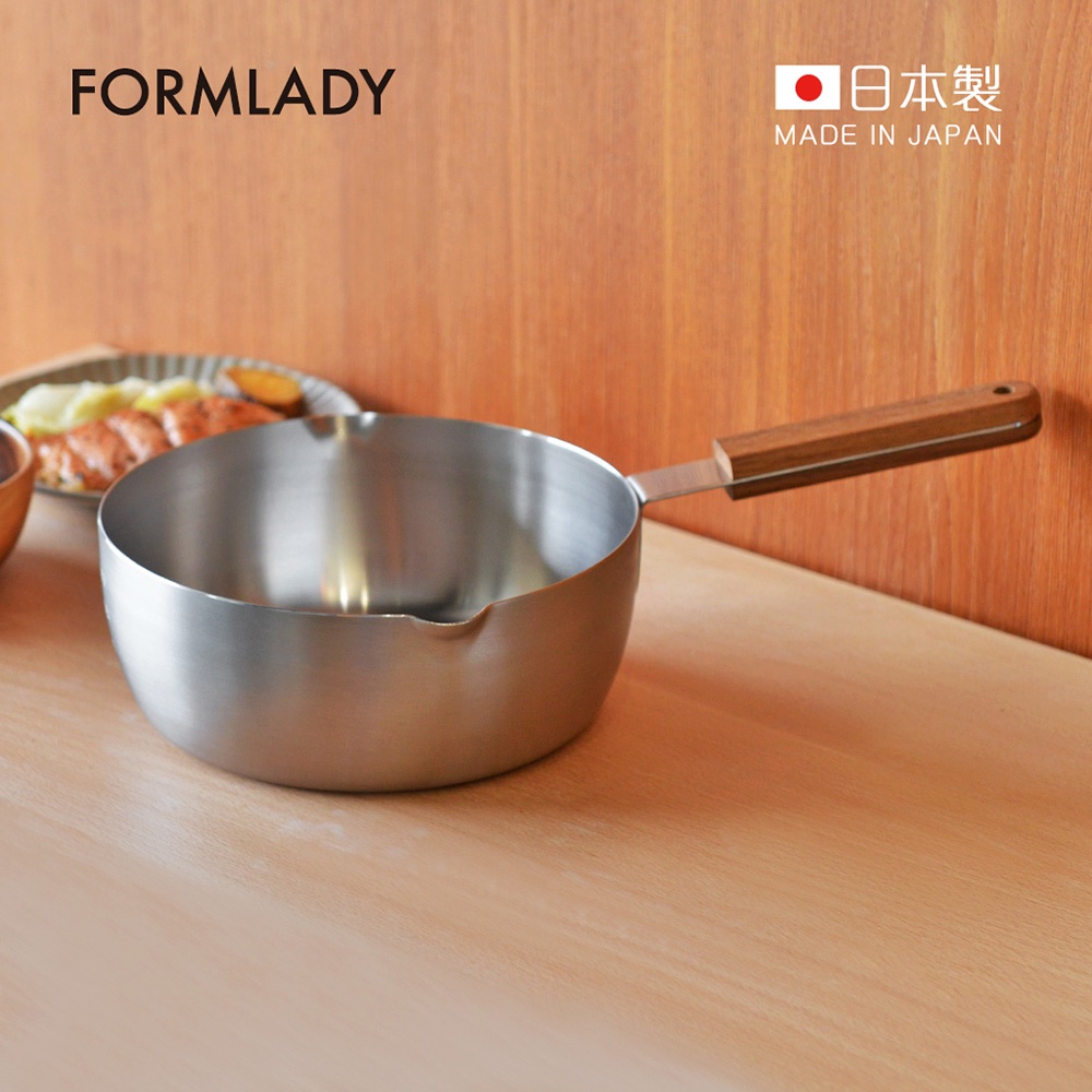 日本formlady 小泉誠ambai日製木柄18 8不鏽鋼三層底雪平鍋 cm 蝦皮購物