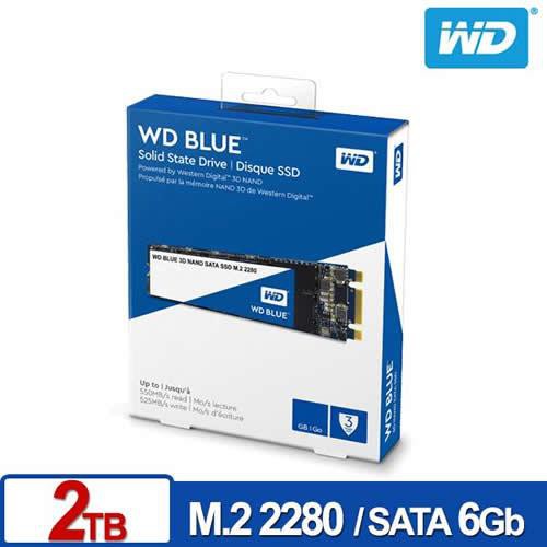 WD 威騰 SSD 2TB M.2 SATA 3D NAND固態硬碟(藍標)