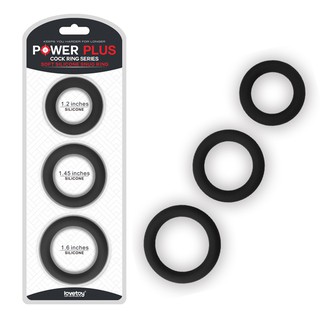 Lovetoy POWER PLUS*矽膠套環3入 - 圓型 鎖精套環