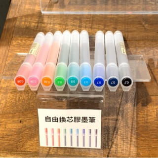 現貨 自由換芯 0.5 附蓋膠墨筆 MUJI 無印良品 膠墨筆 中性筆 原子筆 中性筆 水性筆 筆芯 筆 無印 全新品