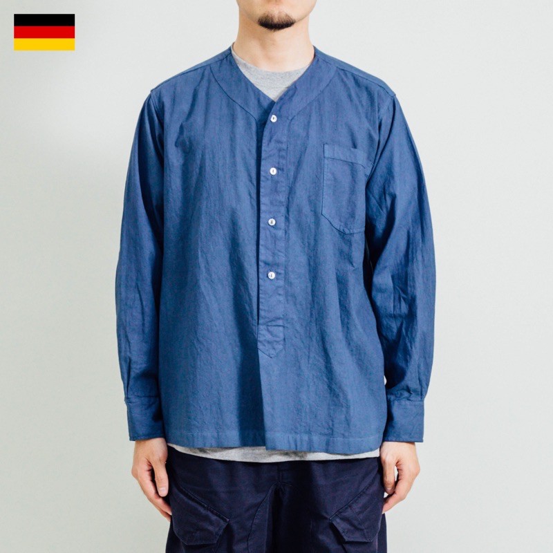 德軍公發 長袖套頭式襯衫．改 Remade German Army Sleep Shirt 睡衣 類 棒球衫