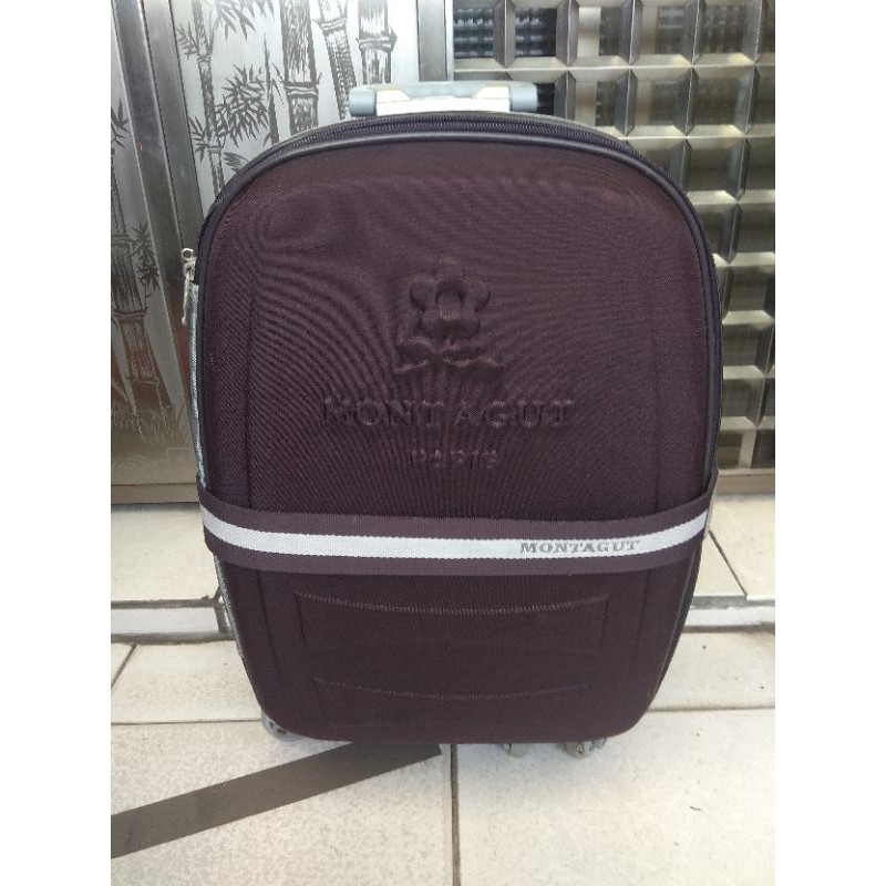 二手 MONTAGUT 夢特嬌 24吋 深紫色 旅行箱 行李箱 拉桿箱 登機箱 蝦幣回饋