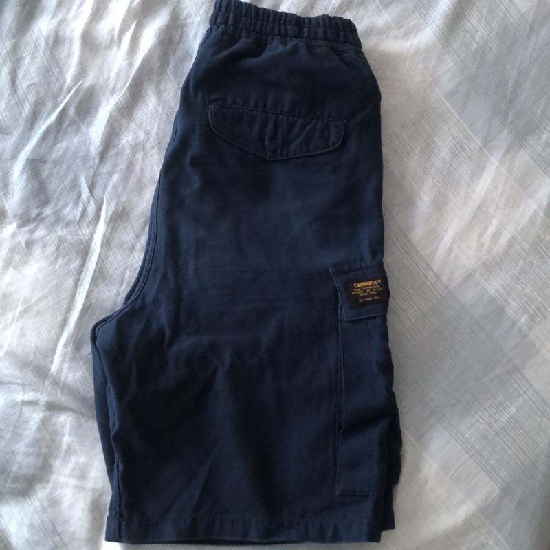 Carhartt wip camper shorts 工裝短褲 藍 s