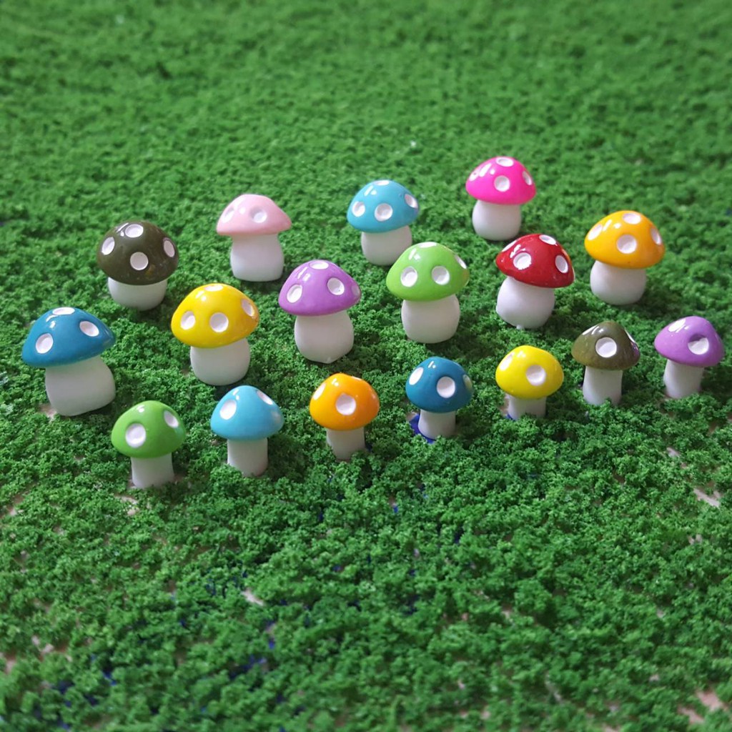 【捷運江翠站】🔆現貨🔆👍可愛卡通迷你小蘑菇1朵（小款） 立體樹脂手作素材