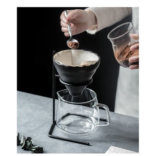 吉米家 咖啡手沖架滴漏式濾杯分享壺 家用手沖咖啡壺過濾器具套組