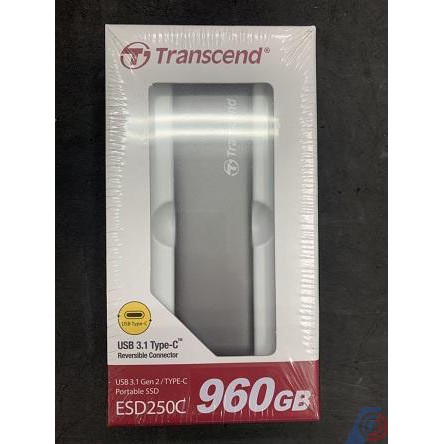 (年終促銷)Transcend 創見 ESD250C 960G USB 3.1 外接SSD固態硬碟