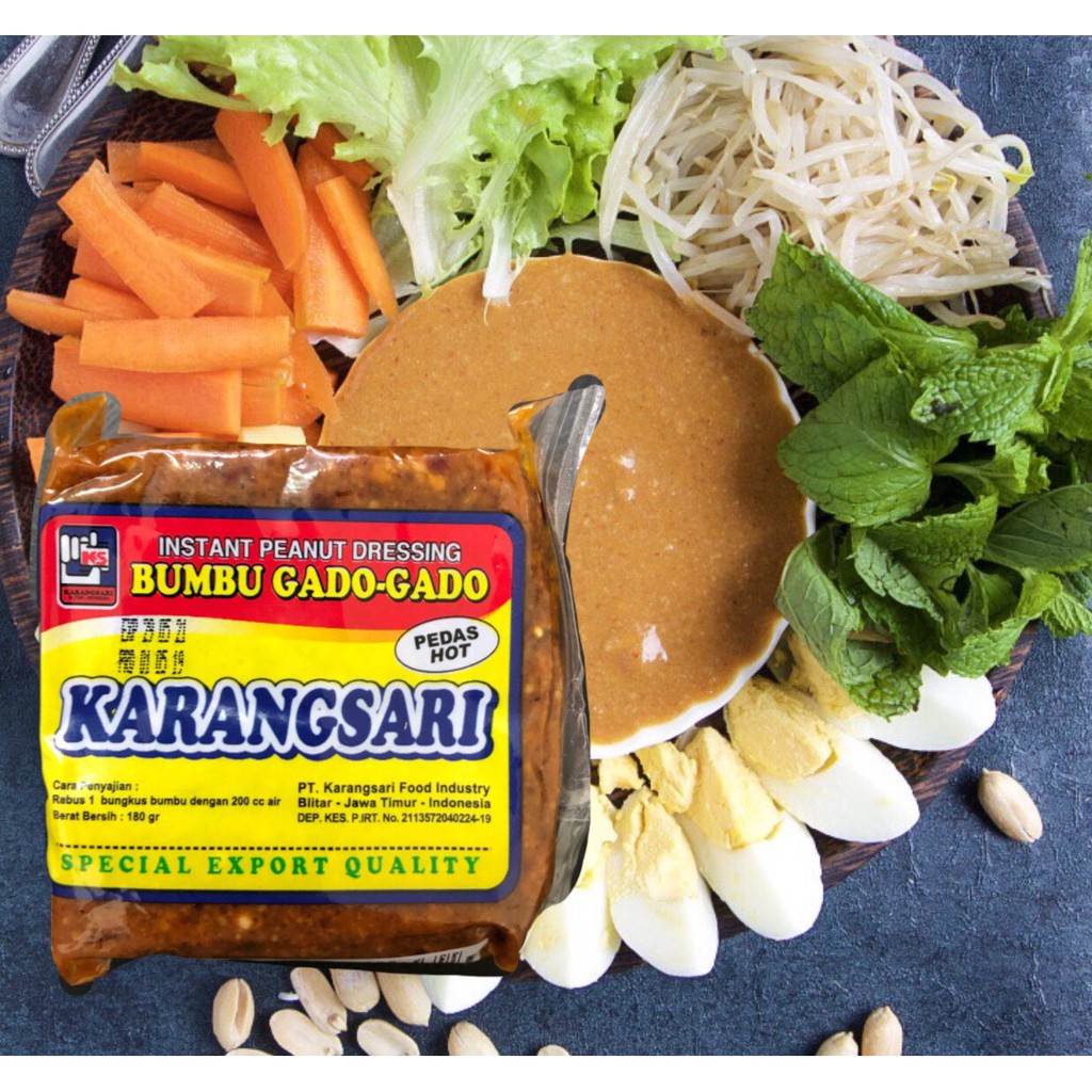 Karang Sari bumbu GADO-GADO 印尼花生醬塊辣 加多加多降