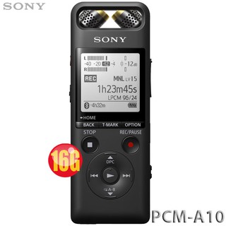 【3CTOWN】含稅開發票 全新代理商公司貨 SONY新力 PCM-A10 16G 數位錄音筆 內建16GB