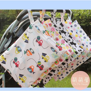 ♥萌萌屋♥【臺灣現貨】 新款萬用袋 尿布袋 防水袋 媽媽包 可掛推車 可掛嬰兒床 實用又時尚 防水透氣收納