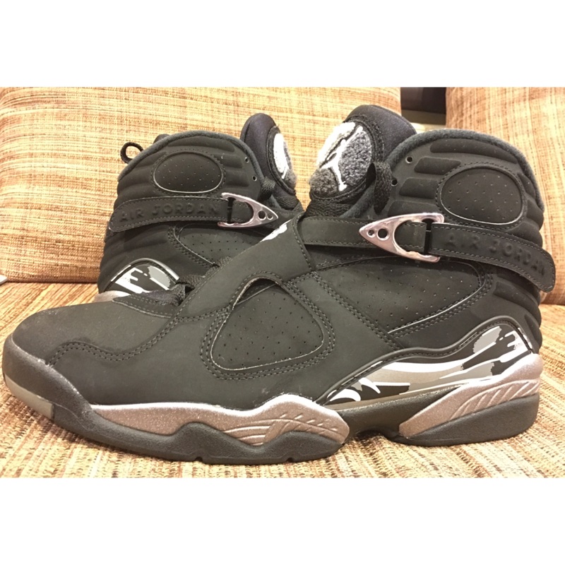 AIR JORDAN 8代 黑銀 US:9.5 二手