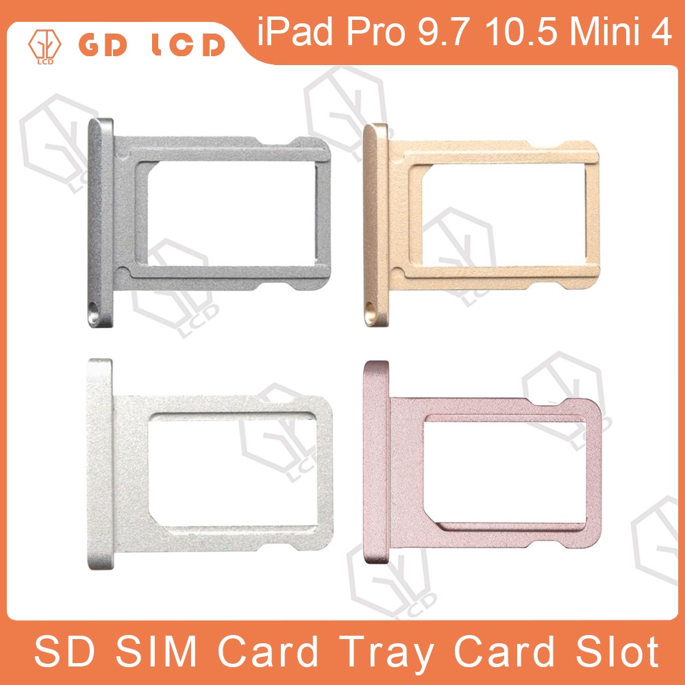 適用於iPad Pro 9.7 A1675 10.5 A1852 Mini 4 A1550 SD卡 SIM卡卡托 卡槽