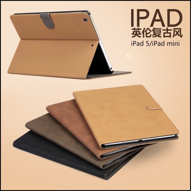 簡約自然 英倫復古商務 皮套iPad pro11 10.5/2/9air1/2Mini 2/3/4/5/6 智慧型保護套