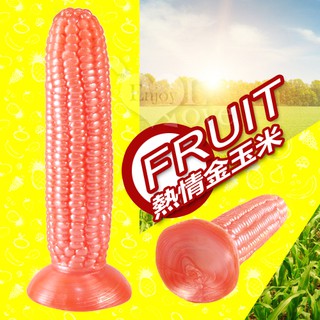♥玩愛情趣用品♥ 【BAILE】FRUIT 熱情金玉米 (軟膠可吸盤)