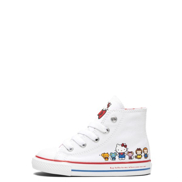 【CHII】韓國代購 Converse x Hello Kitty 童鞋 聯名款 白色 中童 大童 362945C