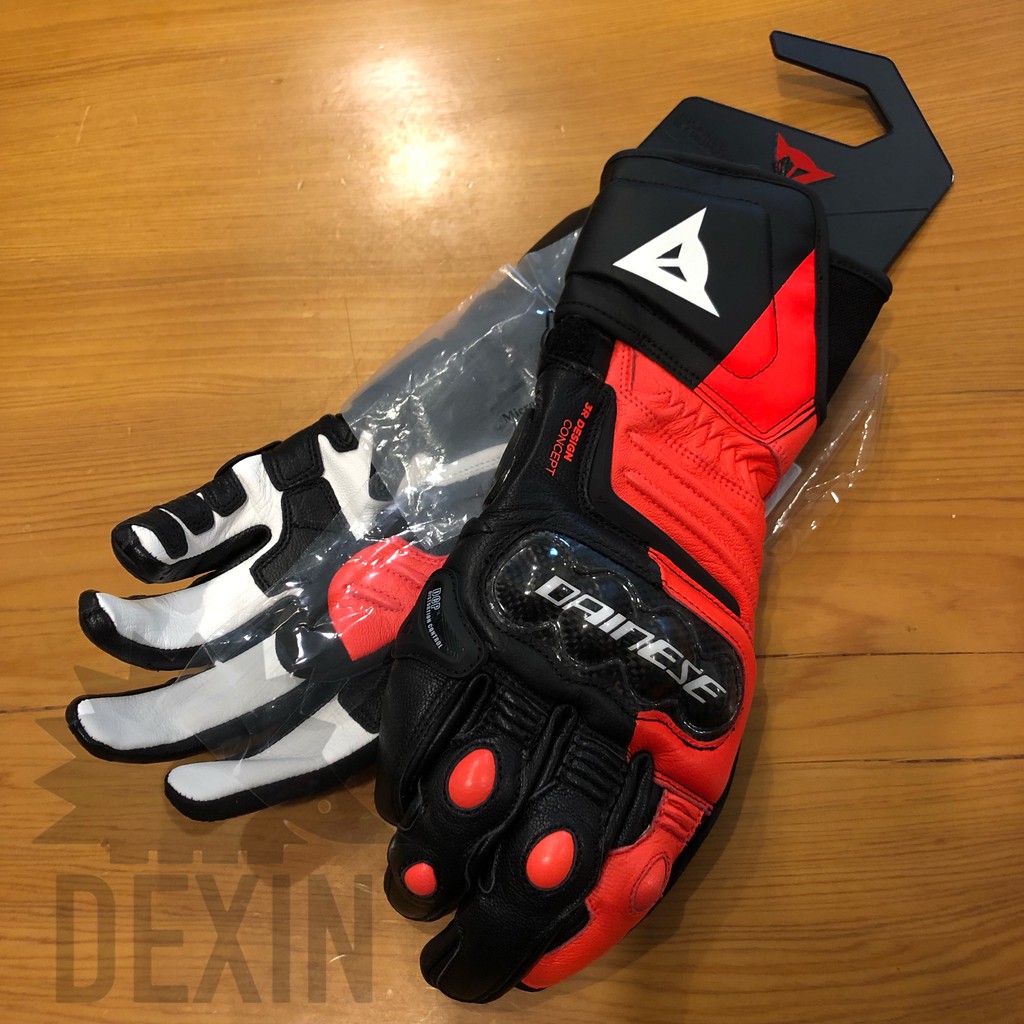 德芯騎士部品屋dainese Carbon 3 Long Gloves 碳纖維護具皮革長手套公司貨 蝦皮購物
