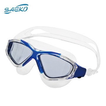 【SAEKO】水上活動 水上運動 戶外水域 適用 超大鏡面廣角泳鏡 K9