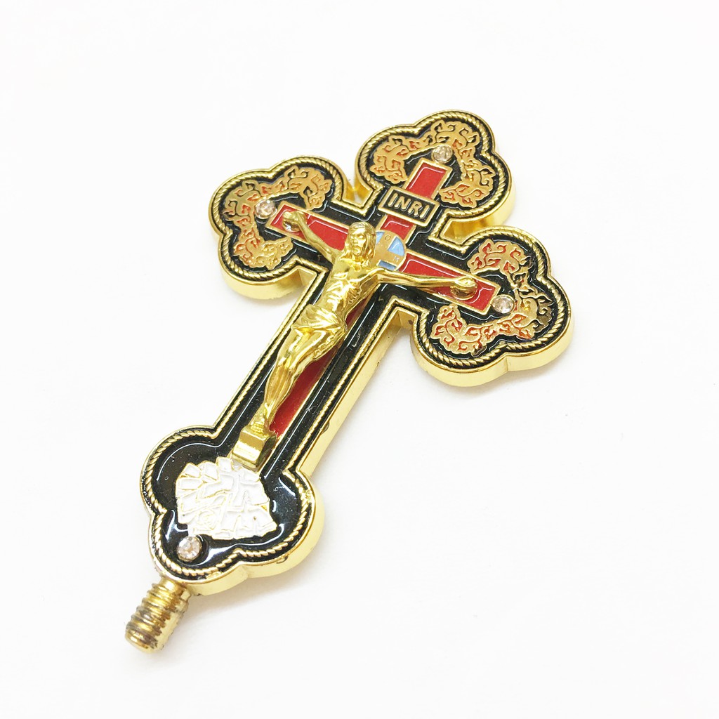 Jesusart 天主教聖物真福八端鎏金神貧耶穌苦像十字架擺飾 蝦皮購物