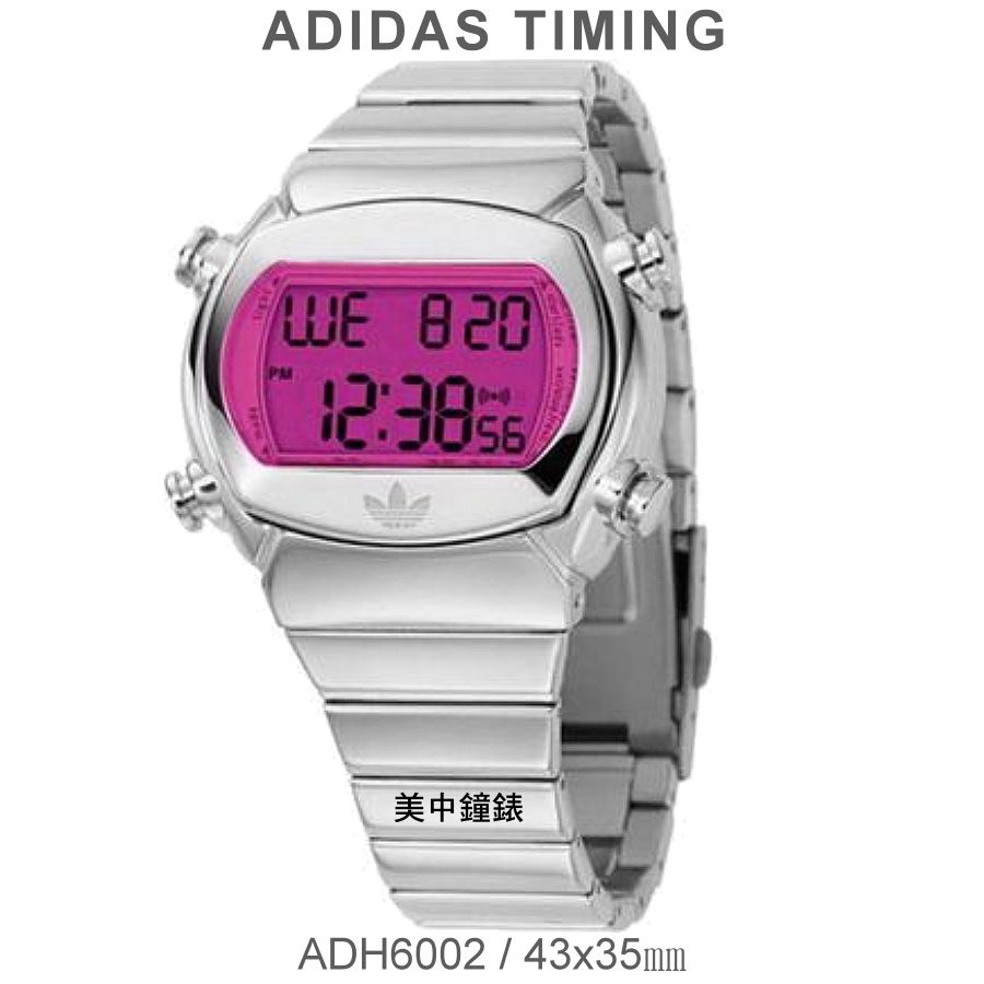adidas 愛迪達電子錶：《Candy Metal 金屬搖滾系列》型號：ADH6002 【美中鐘錶】