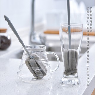 【黃小立立-59元商品】長短柄保溫杯刷奶瓶刷長柄洗杯刷神器海綿刷清潔刷廚房家用小刷子