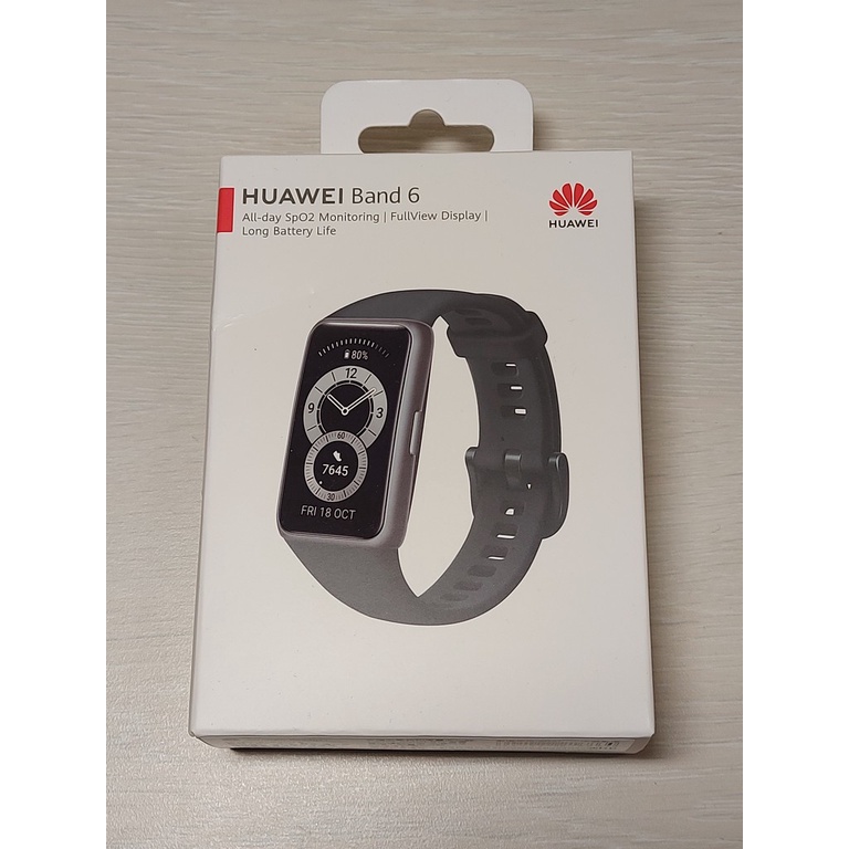 全新未拆台灣原廠HUAWEI 華為 Band 6 藍芽智慧手環(支援血氧飽和度量測)