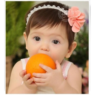 現貨 髮帶 點點花朵 嬰兒 兒童 幼兒頭帶 造型飾品 頭飾 髮箍