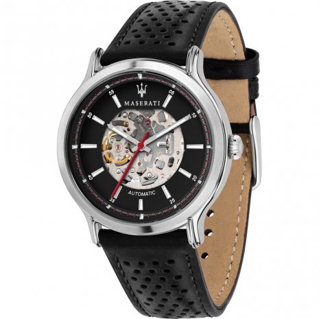 MASERATI WATCH 瑪莎拉蒂手錶  R8821138002  Legend 穩重黑機械錶 原廠正貨