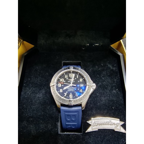 正品 Breitling 百年靈 superocean 超級海洋 A17345