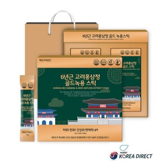 韓國 6年根紅蔘GOLD 鹿茸 紅蔘濃縮液12gx30包