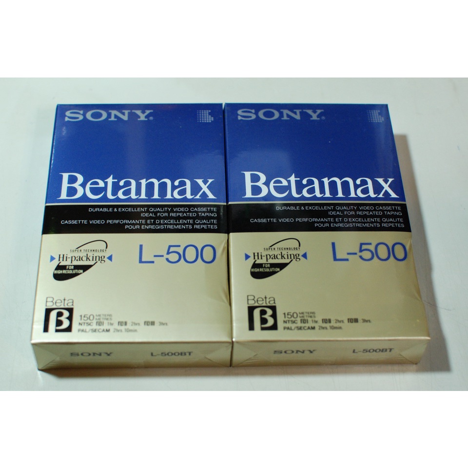 SONY Beta L-500BT Betamax 空白錄影帶 (小帶)