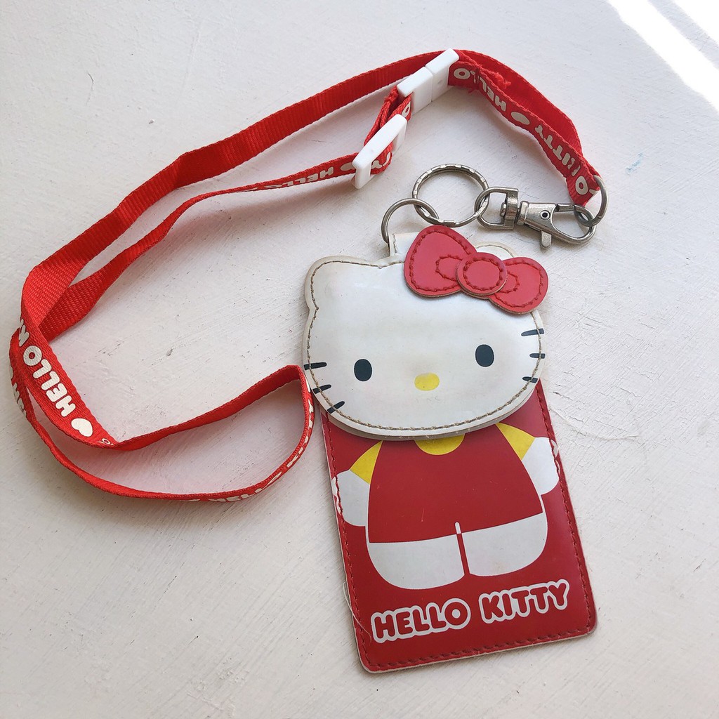 二手 HELLO KITTY 識別證卡套/證件套/證件吊牌 /悠游卡套 /捷運卡套