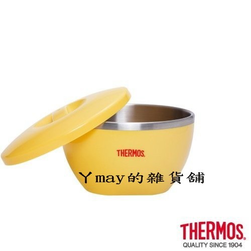 【THERMOS 膳魔師】不銹鋼隔溫碗1L(A-BOWL)檸檬黃