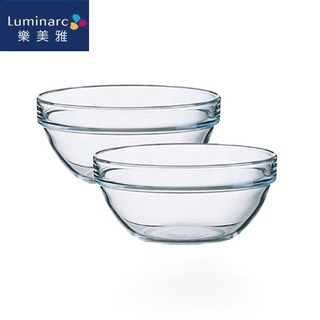【Luminarc】法國樂美雅 強化玻璃金剛碗 沙拉碗 備料碗 透明金剛碗 玻璃碗 6~14cm 尺寸任選
