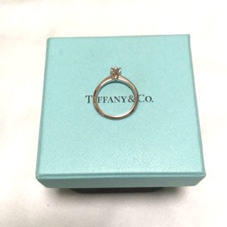 Tiffany & Co. 蒂芬妮 PT950 鑽戒 32分 鑽石戒指 經典六爪 0.32CARAT