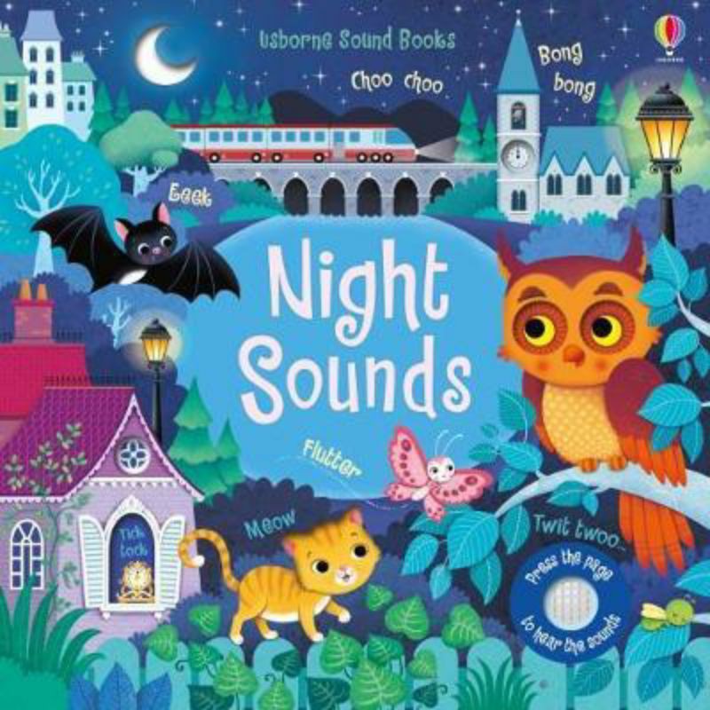 英國Usborne Night Sounds夜晚的聲音 夜晚樂團 叮叮咚咚音樂會