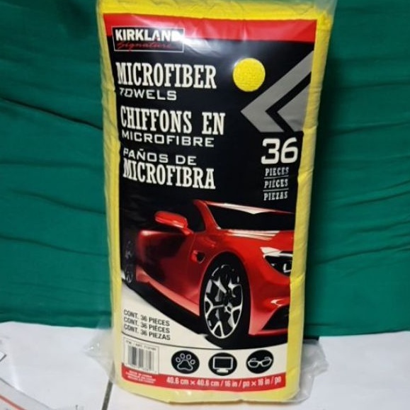 絨仔的店  好市多 Costco KIRKLAND 超細纖維多功能擦拭布洗車布/抹布(40*40公分)36入 好市多