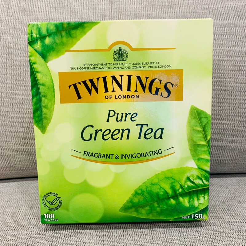 英國 Twinings唐寧茶包 Pure Green Tea 100入