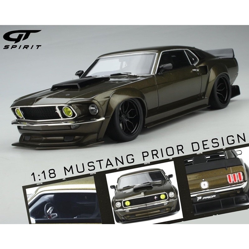 GT SPIRIT 1/18 Ford Mustang Prior Design Candy Brown (GT340)