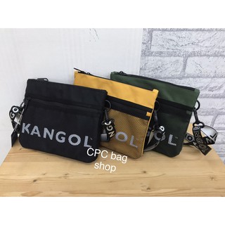 KANGOL 袋鼠 側背包 尼龍側背包 雙層扁包 袋鼠包包 袋鼠斜背包 潮流側背包 原廠公司貨-正品(現貨)